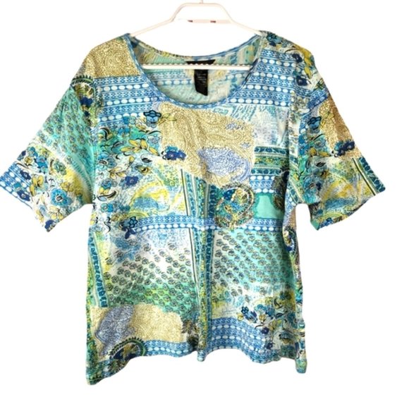 coupe Tops - Paisley Patchwork 2x top